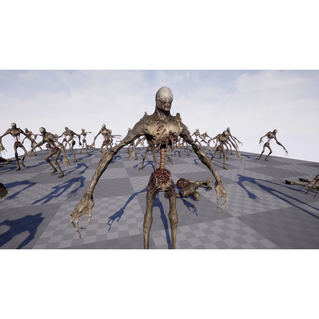 Monster 2 3D Model – Low Poly Rigged Character with PBR Textures - View 20