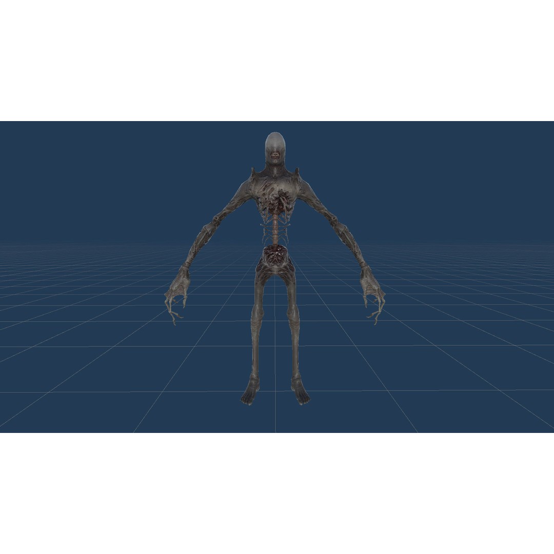 Monster 2 3D Model – Low Poly Rigged Character with PBR Textures - View 22