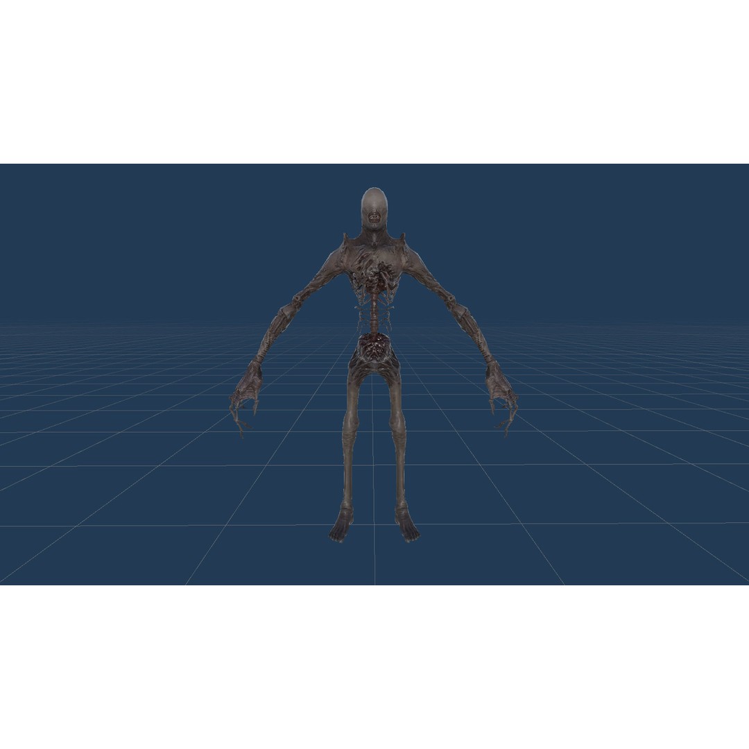 Monster 2 3D Model – Low Poly Rigged Character with PBR Textures - View 23