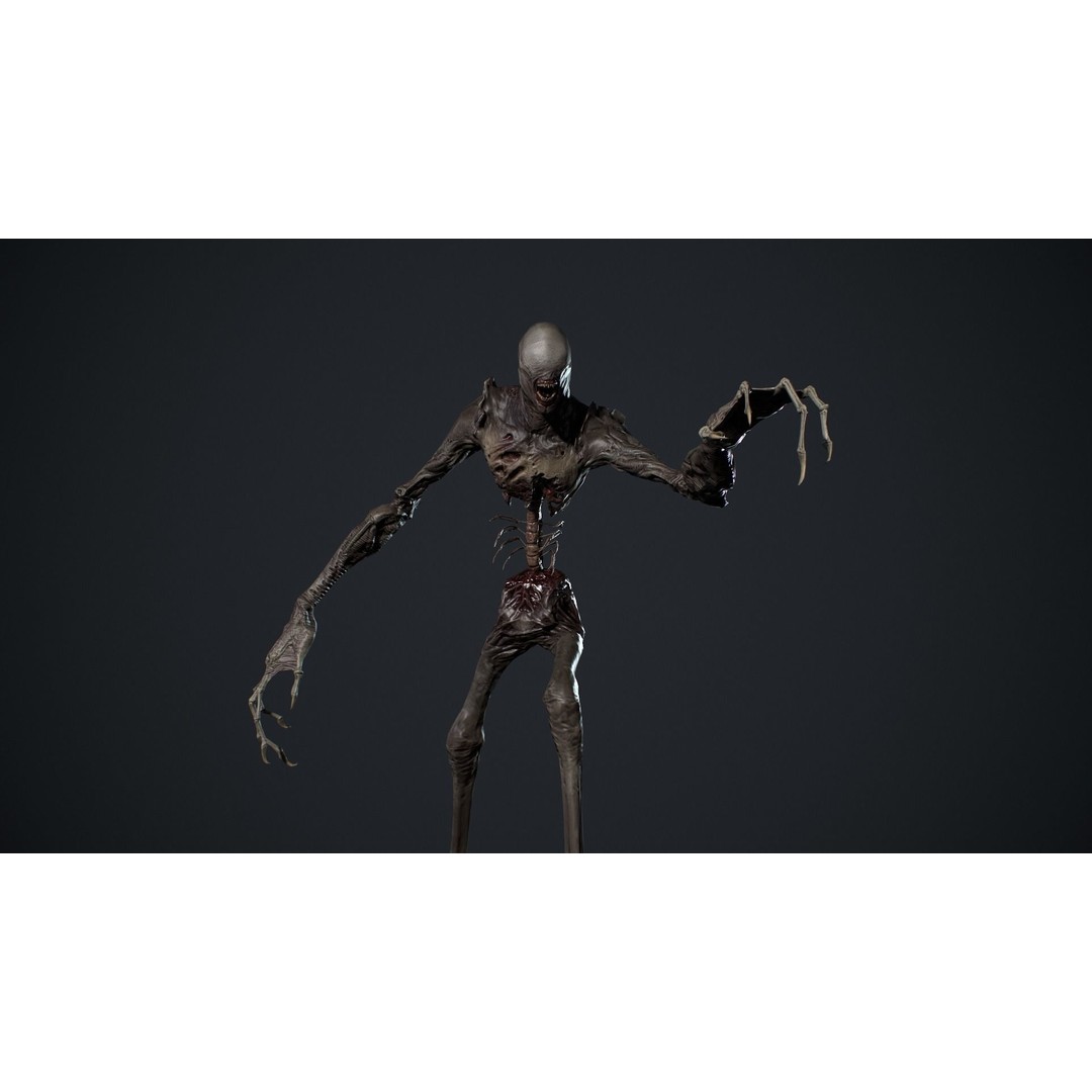 Monster 2 3D Model – Low Poly Rigged Character with PBR Textures - View 3