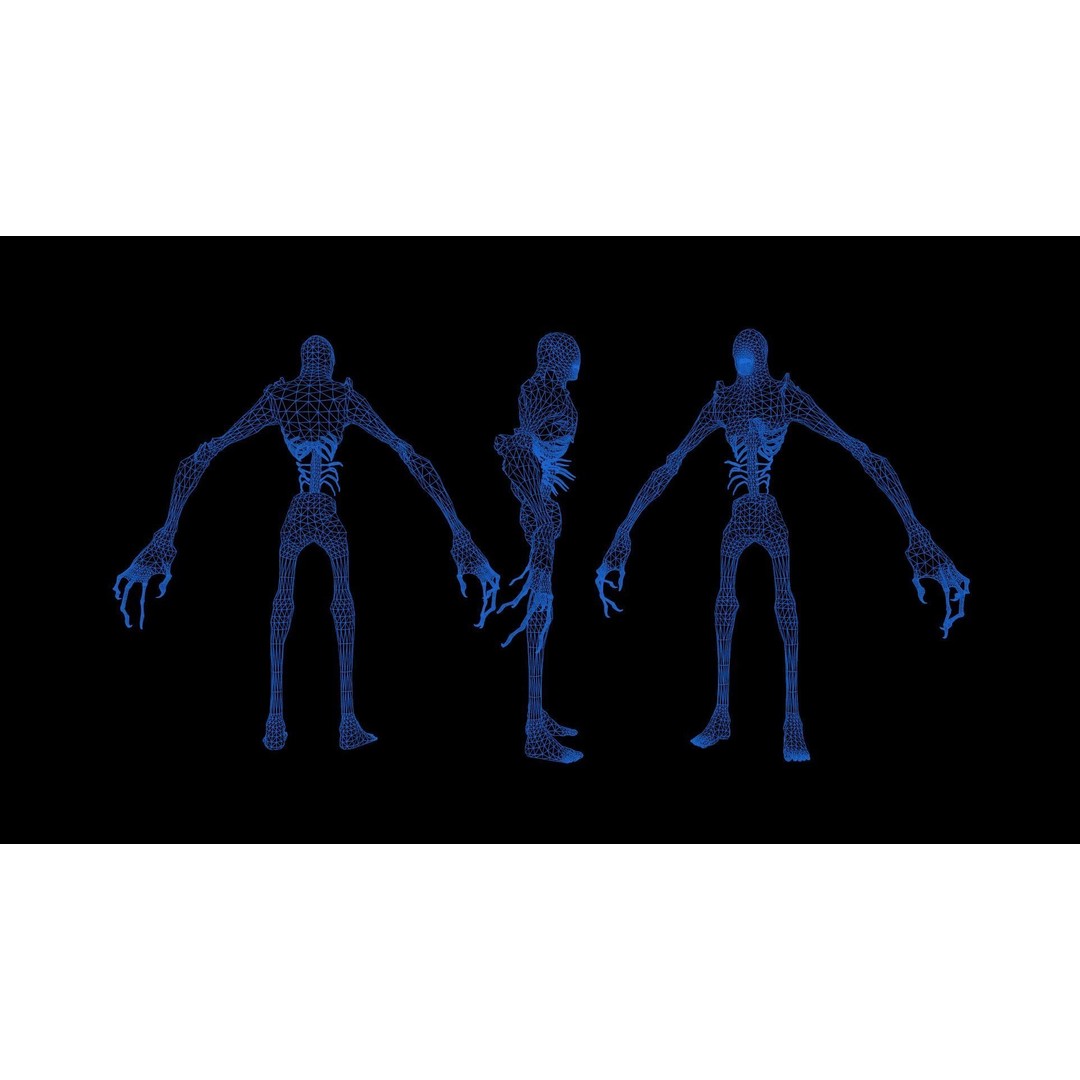 Monster 2 3D Model – Low Poly Rigged Character with PBR Textures - View 7