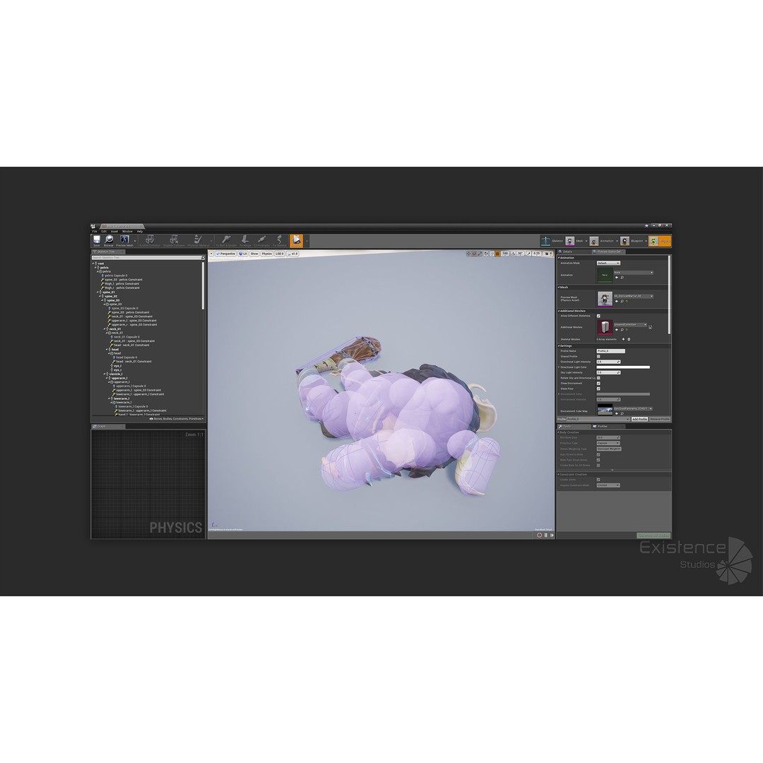 Stylized Warrior 04 3D Model – Low Poly Rigged Character with PBR Textures - View 16