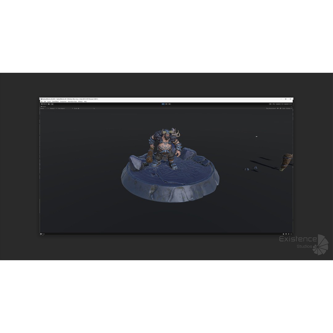 Stylized Warrior 04 3D Model – Low Poly Rigged Character with PBR Textures - View 28