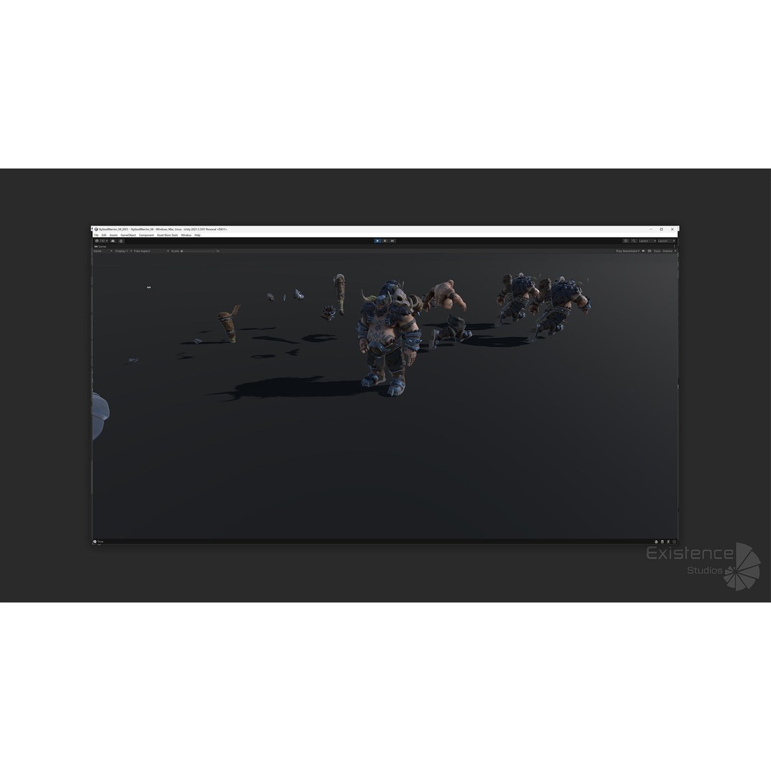 Stylized Warrior 04 3D Model – Low Poly Rigged Character with PBR Textures - View 29