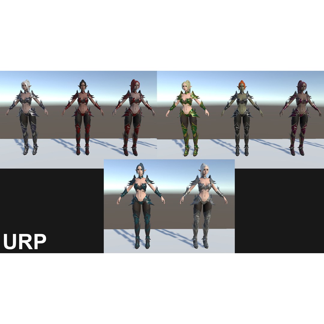 Dark Elf Assassin 3D Model – Low Poly Rigged Character, FBX - View 26