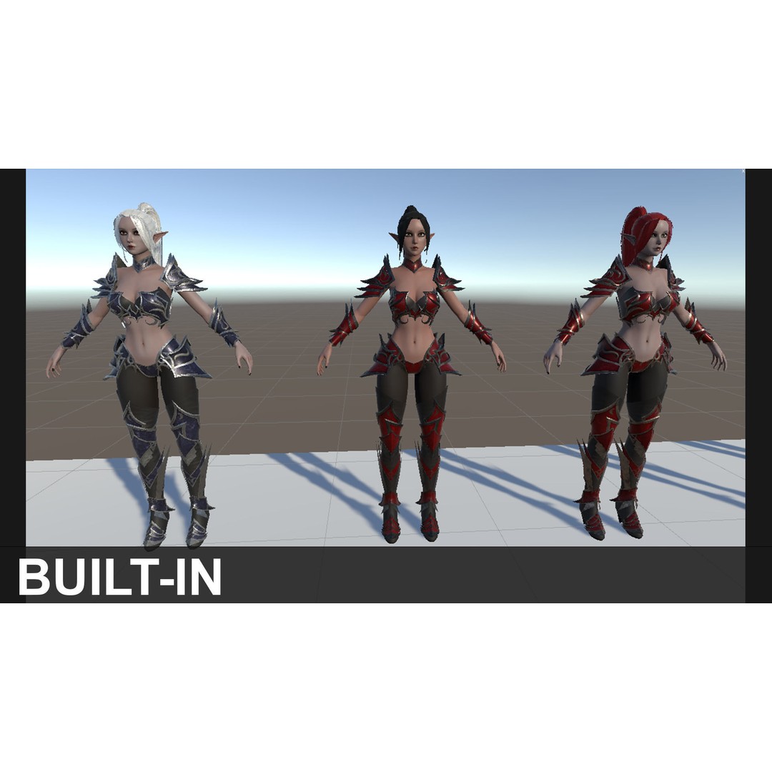 Dark Elf Assassin 3D Model – Low Poly Rigged Character, FBX - View 28