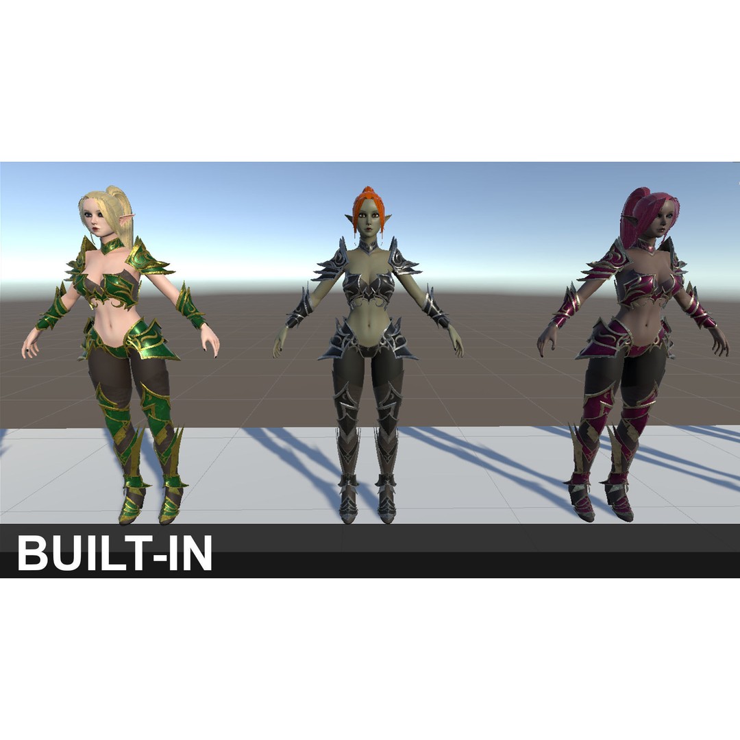 Dark Elf Assassin 3D Model – Low Poly Rigged Character, FBX - View 29