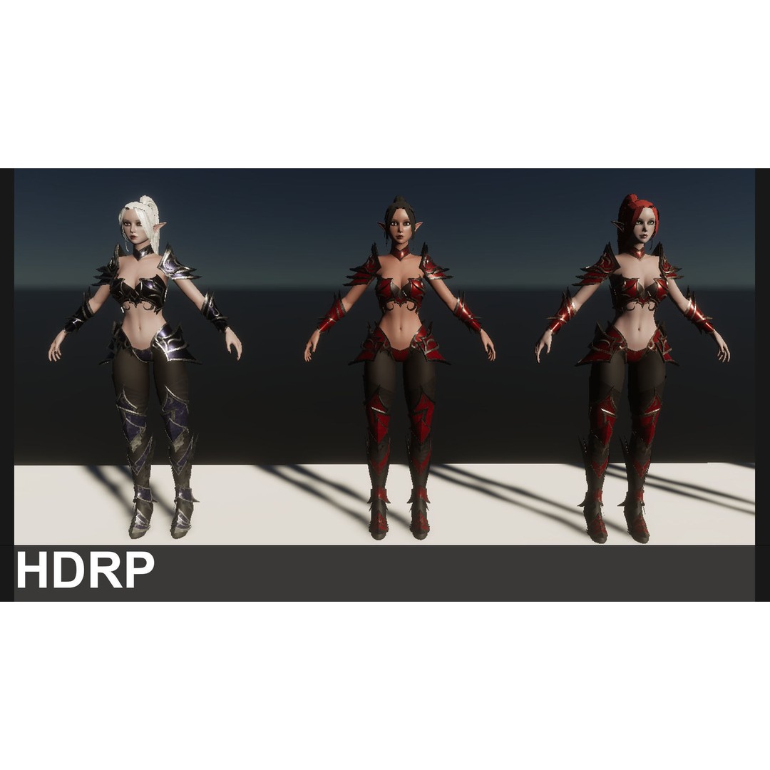 Dark Elf Assassin 3D Model – Low Poly Rigged Character, FBX - View 34