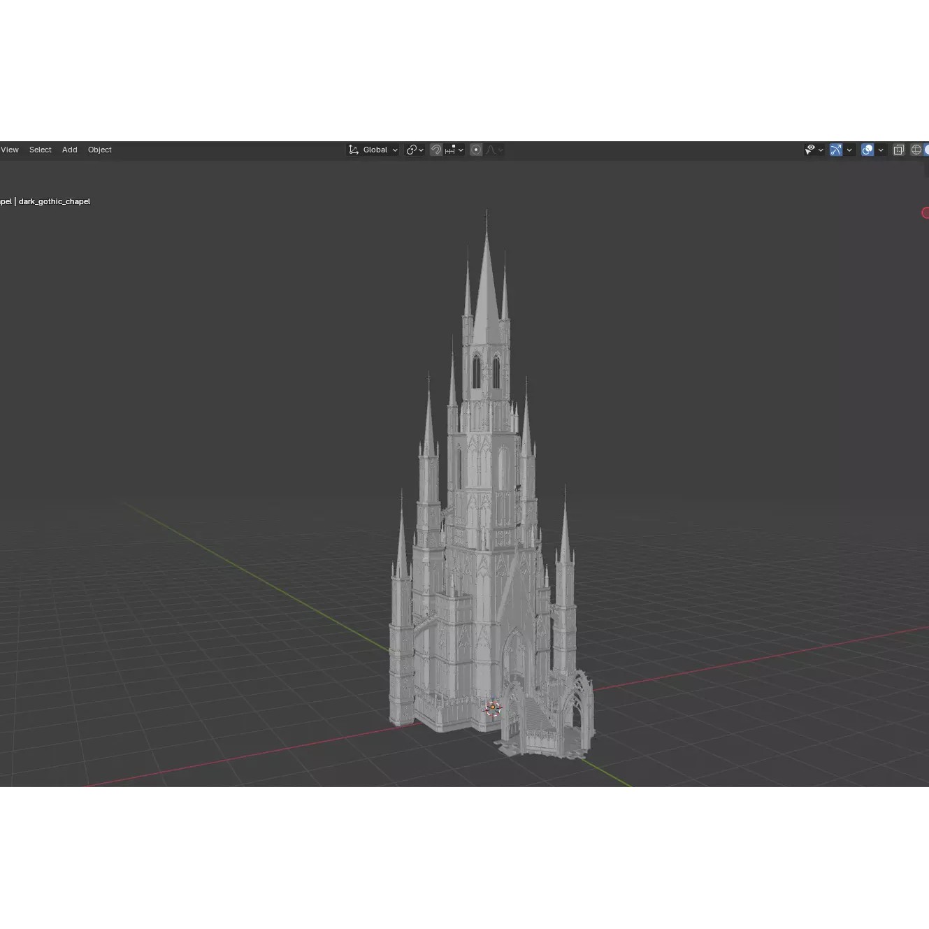 Gothic Chapel - PBR Game-Ready 3D Model