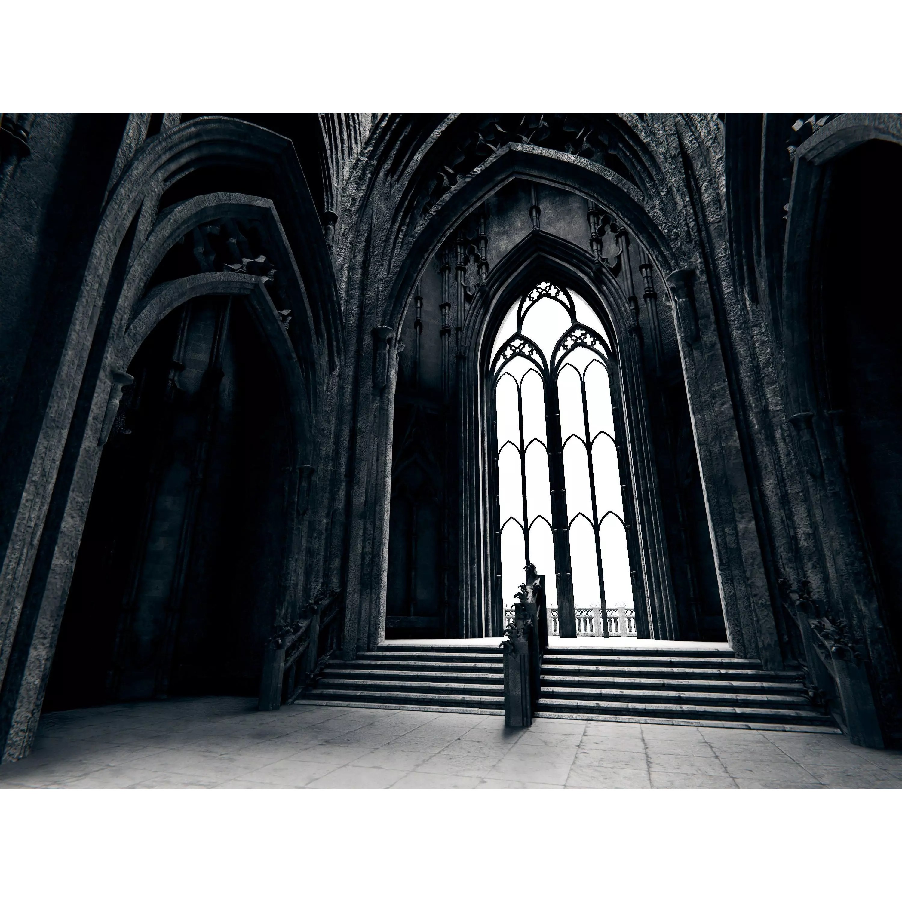 Gothic Chapel - PBR Game-Ready 3D Model - View 12