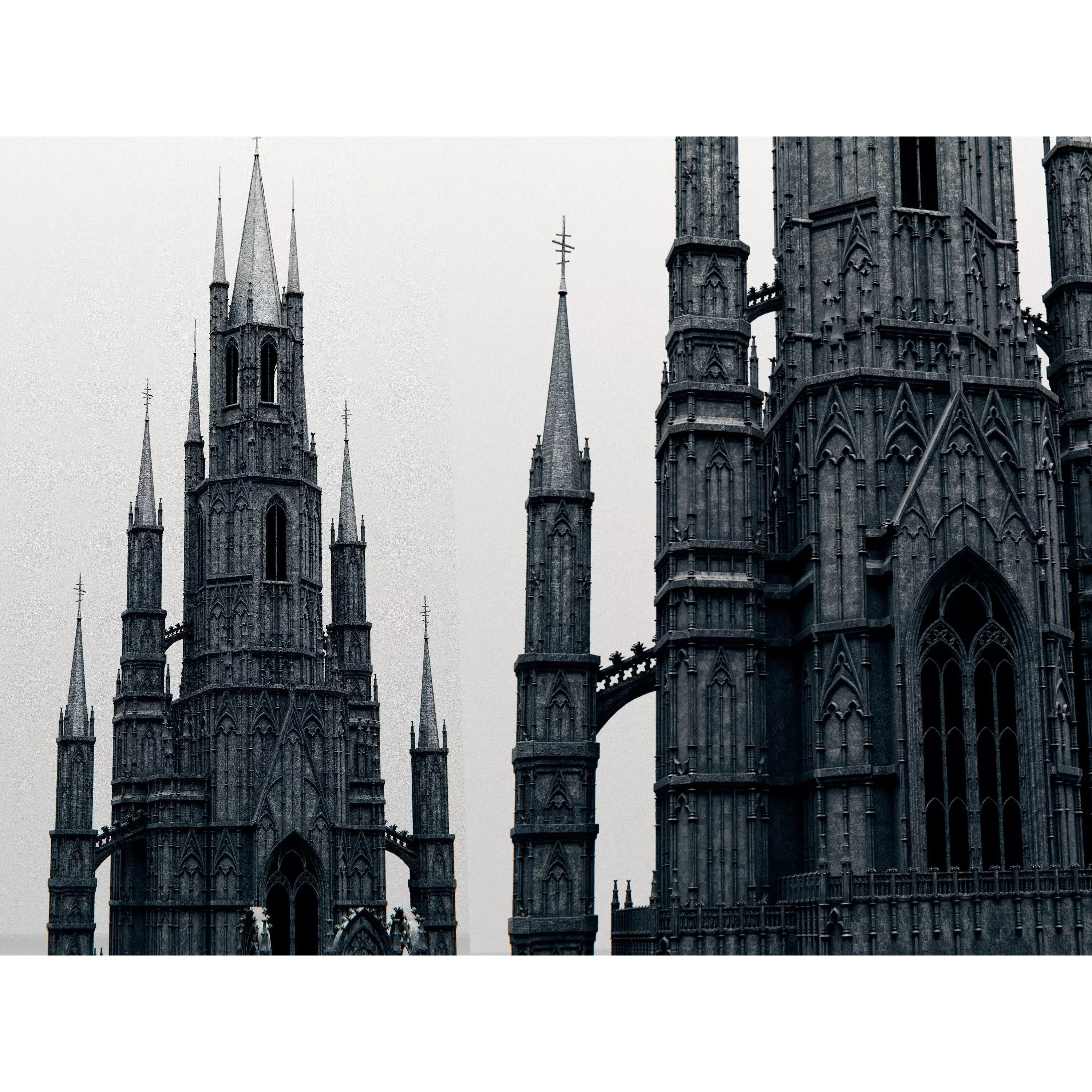 Gothic Chapel - PBR Game-Ready 3D Model - View 2