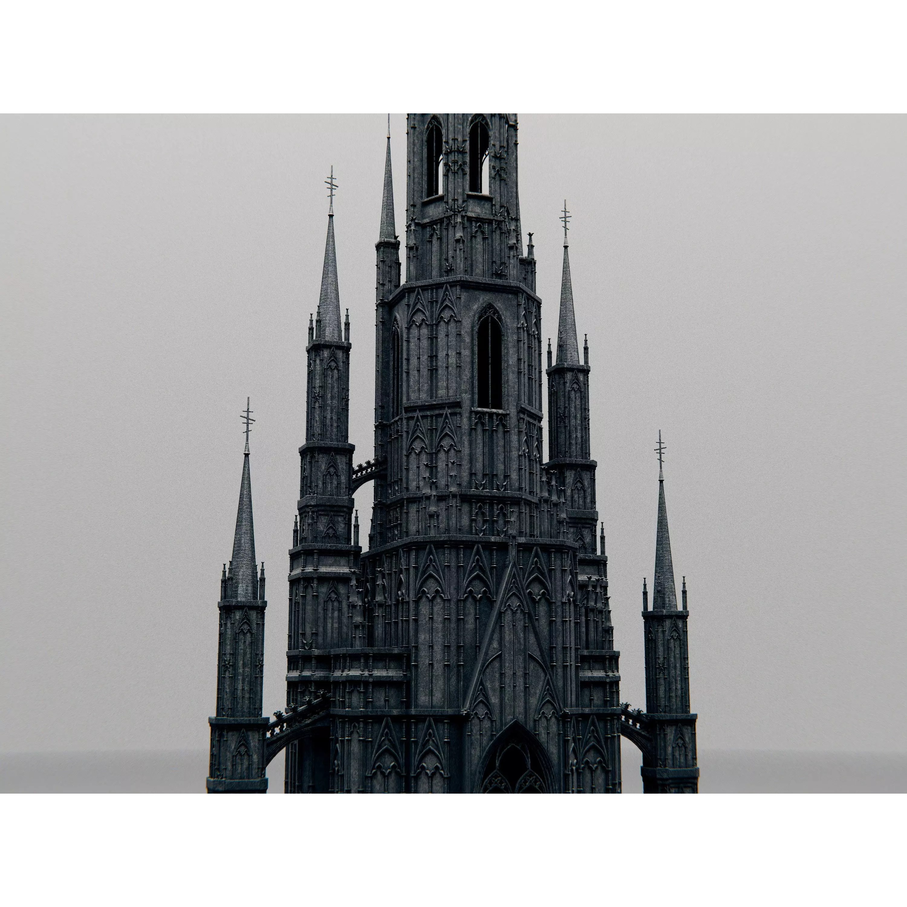 Gothic Chapel - PBR Game-Ready 3D Model - View 4