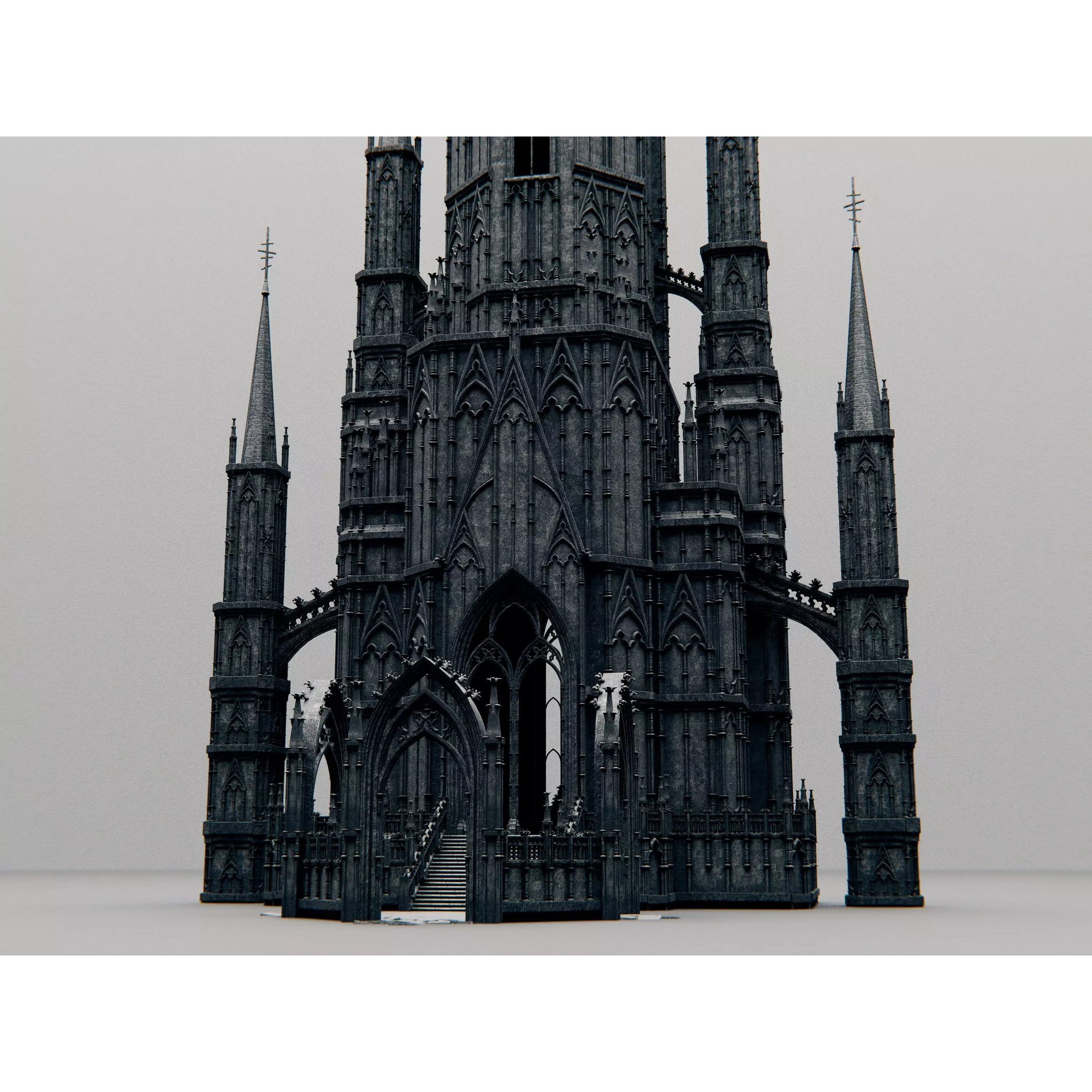 Gothic Chapel - PBR Game-Ready 3D Model - View 5