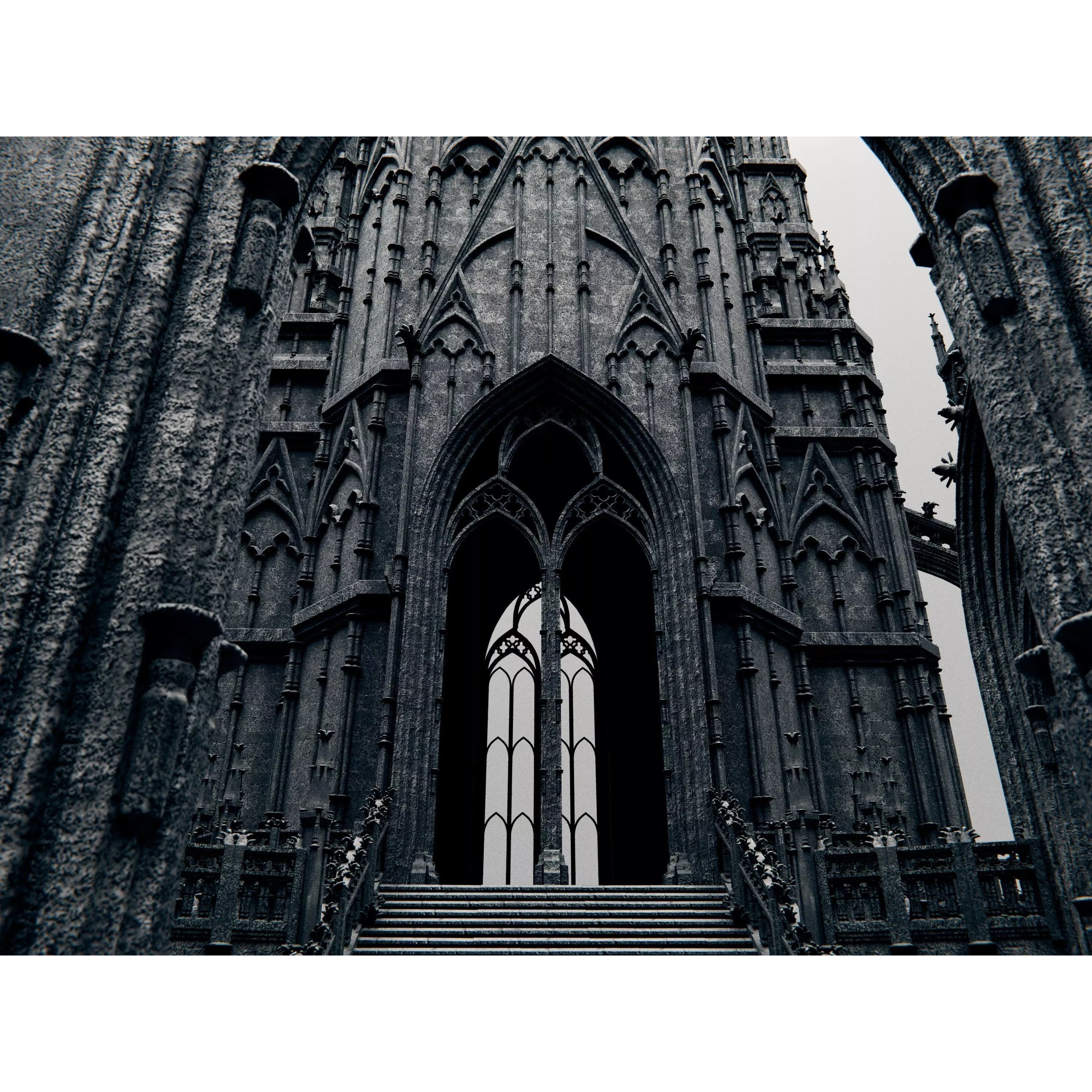 Gothic Chapel - PBR Game-Ready 3D Model - View 8
