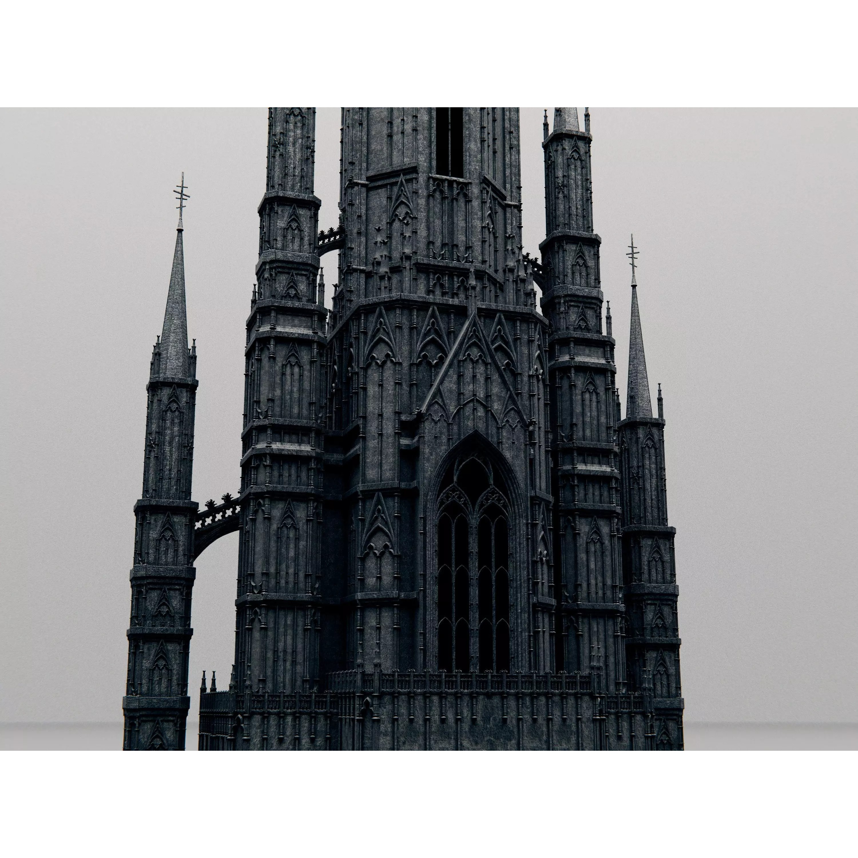 Gothic Chapel - PBR Game-Ready 3D Model - View 9