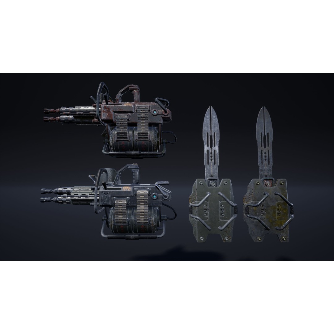 Dystopia Soldiers Pack 3D Model – Low Poly Rigged Characters, FBX - View 8
