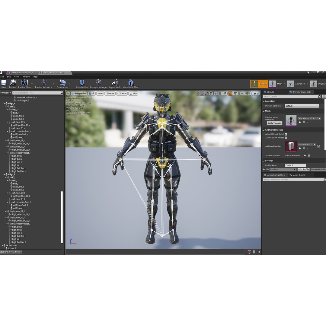 ANACONDA Female Soldier 3D Model – Low Poly Rigged Character, FBX - View 19
