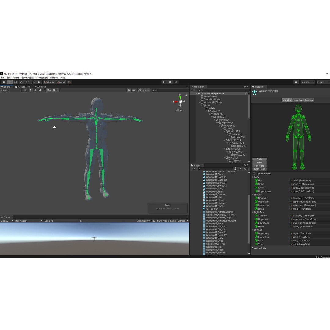 ANACONDA Female Soldier 3D Model – Low Poly Rigged Character, FBX - View 20