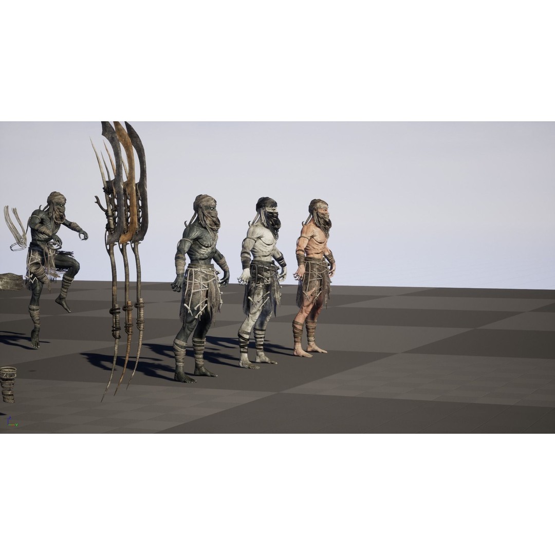 Ghoul 3D Model – Low Poly Game-Ready Character, FBX, Rigged