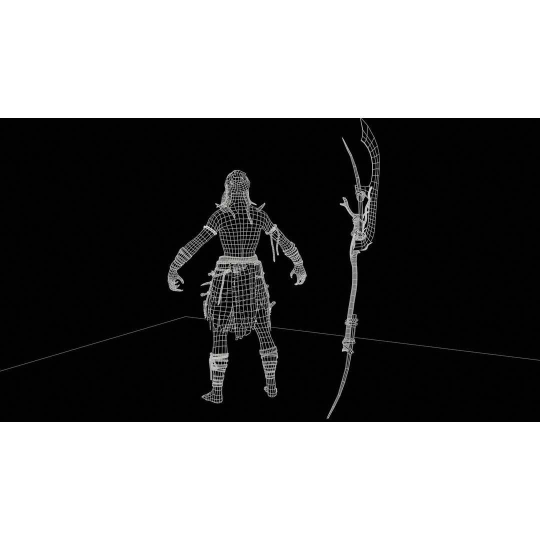 Ghoul 3D Model – Low Poly Game-Ready Character, FBX, Rigged - View 13