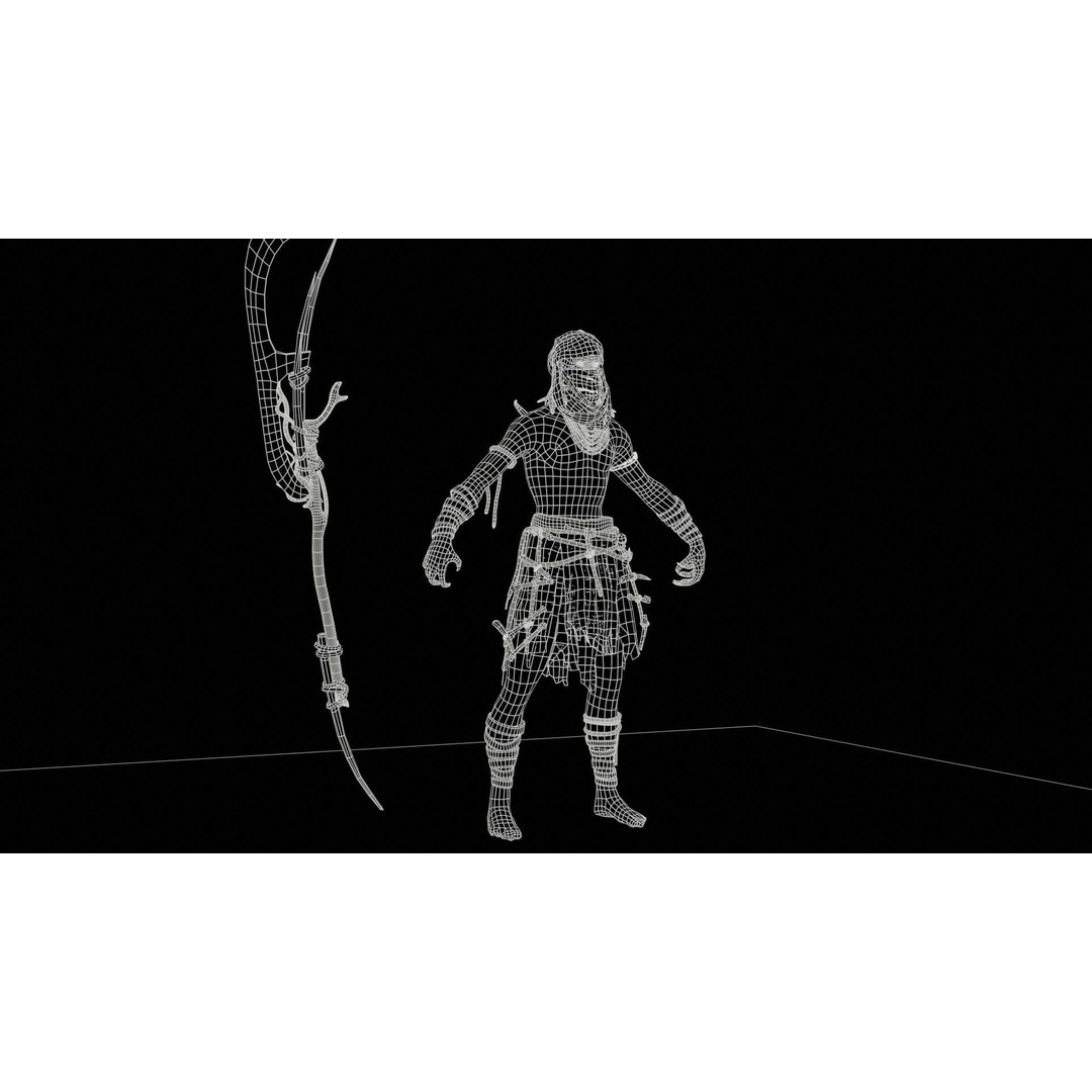 Ghoul 3D Model – Low Poly Game-Ready Character, FBX, Rigged - View 18