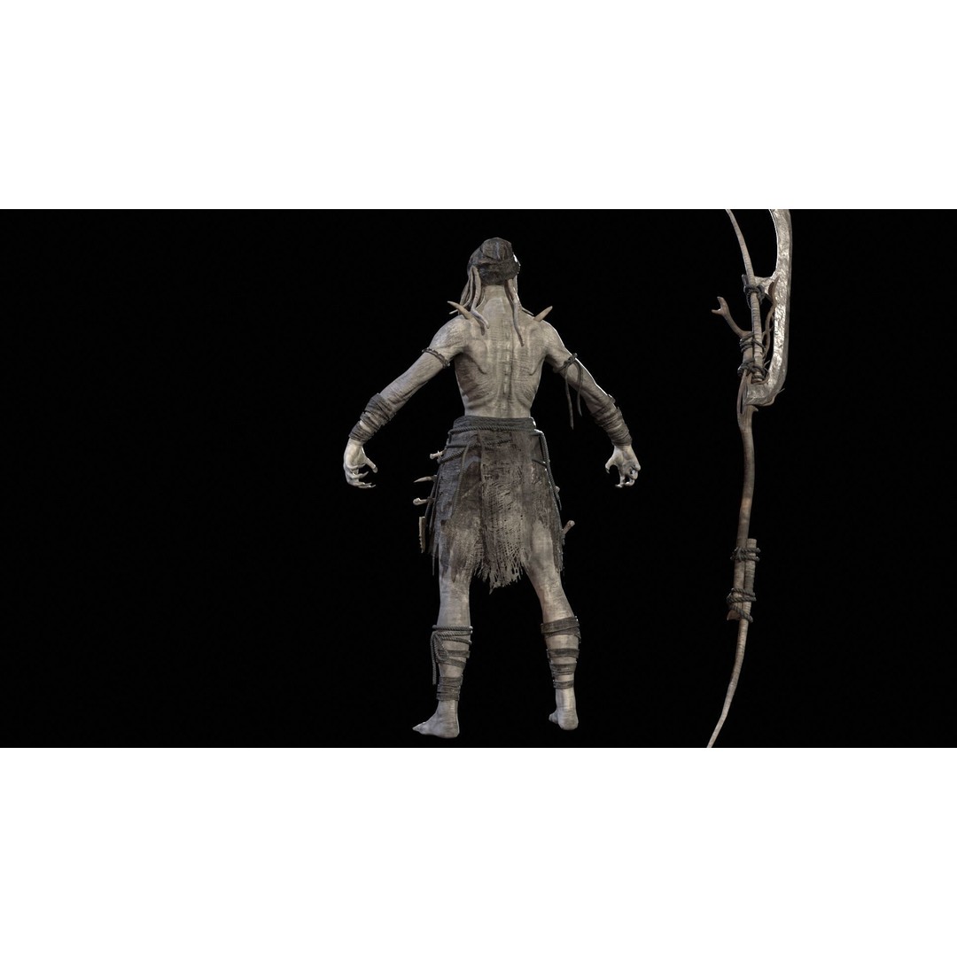 Ghoul 3D Model – Low Poly Game-Ready Character, FBX, Rigged - View 20