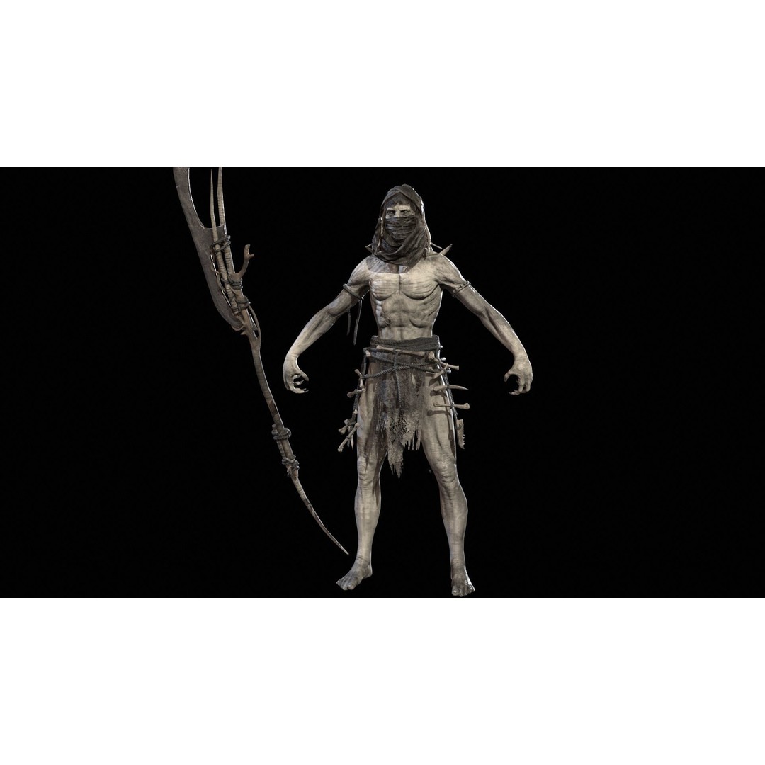 Ghoul 3D Model – Low Poly Game-Ready Character, FBX, Rigged - View 26