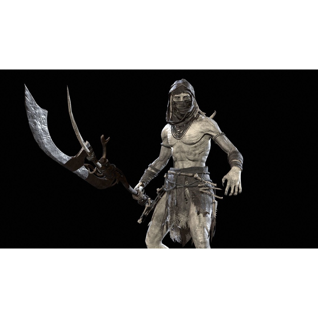 Ghoul 3D Model – Low Poly Game-Ready Character, FBX, Rigged - View 27