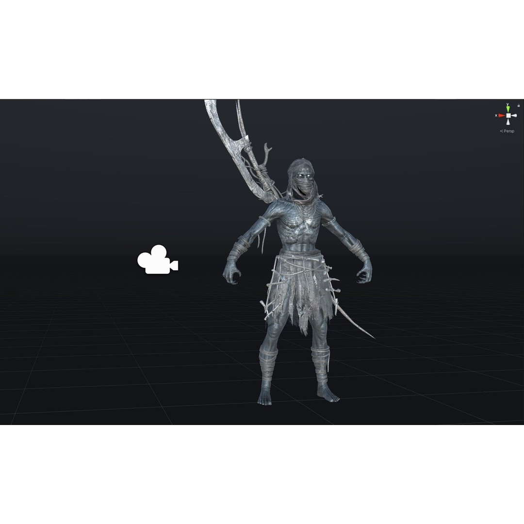 Ghoul 3D Model – Low Poly Game-Ready Character, FBX, Rigged - View 5
