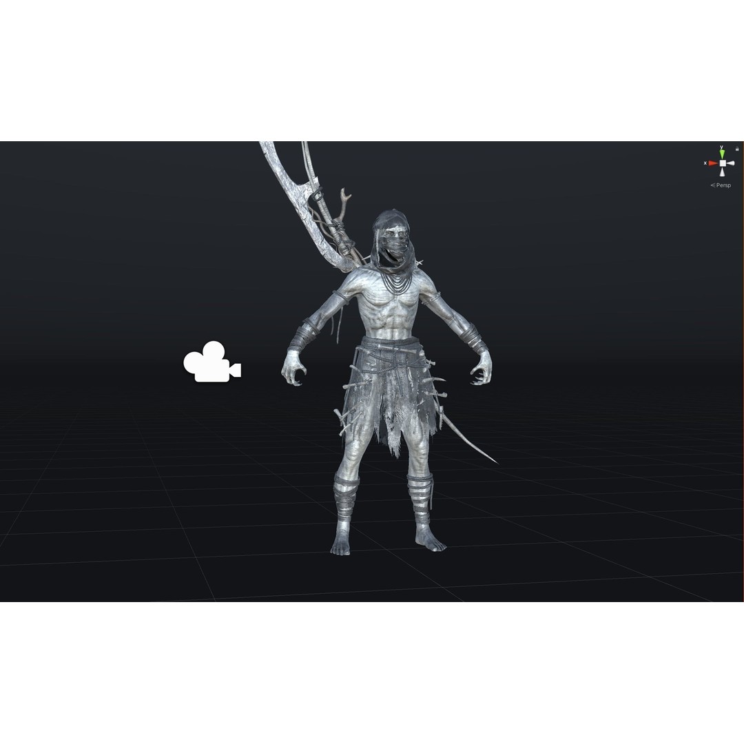 Ghoul 3D Model – Low Poly Game-Ready Character, FBX, Rigged - View 6