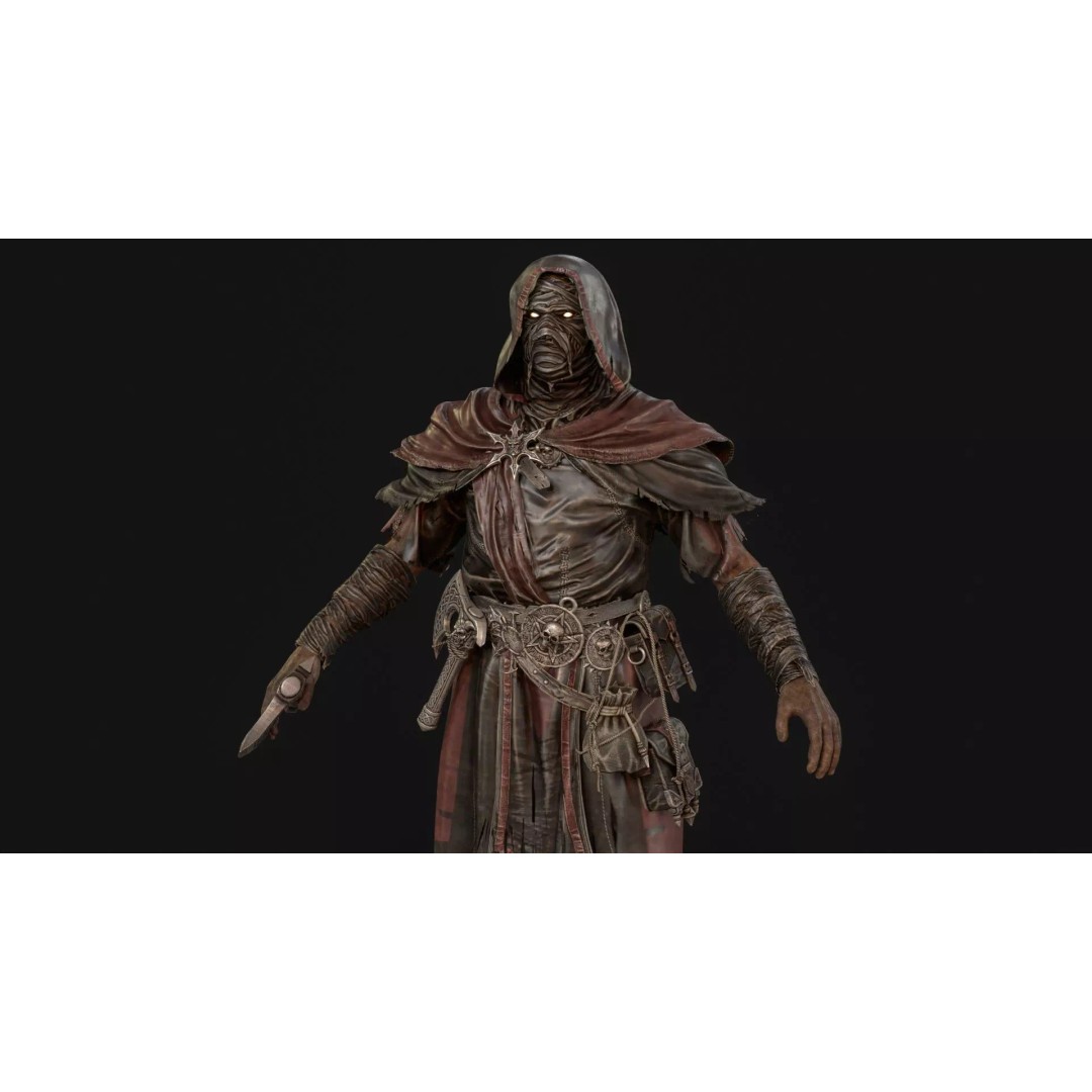 Savage 3D Model – Low Poly Character with Animations, FBX - View 14