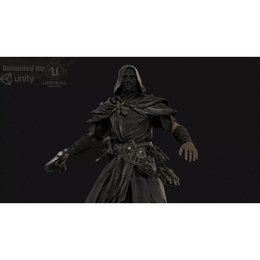Savage 3D Model – Low Poly Character with Animations, FBX - View 2