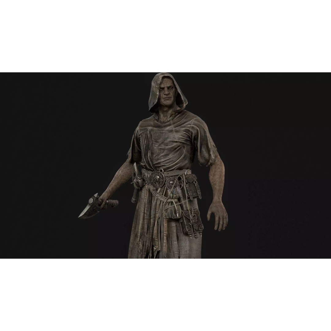 Savage 3D Model – Low Poly Character with Animations, FBX - View 21
