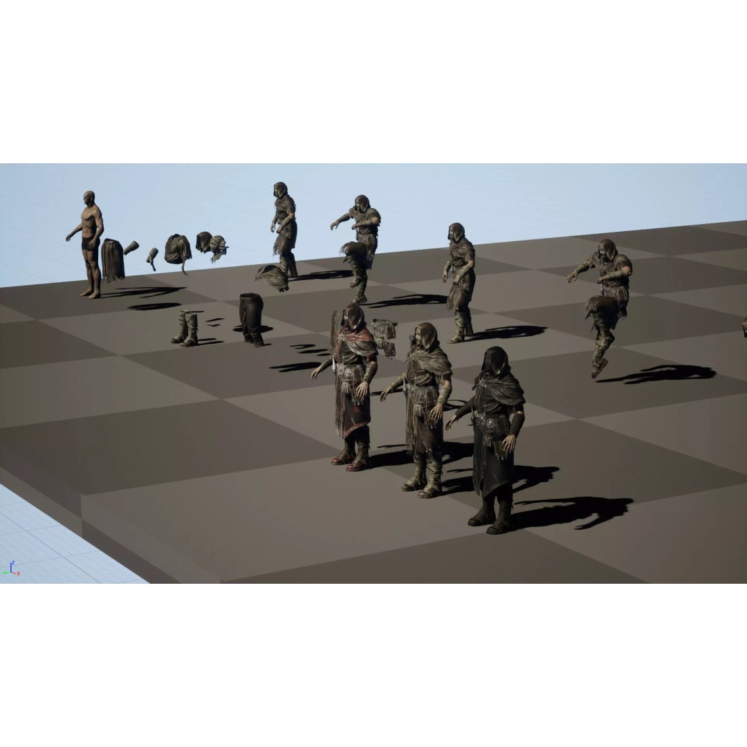 Savage 3D Model – Low Poly Character with Animations, FBX - View 29