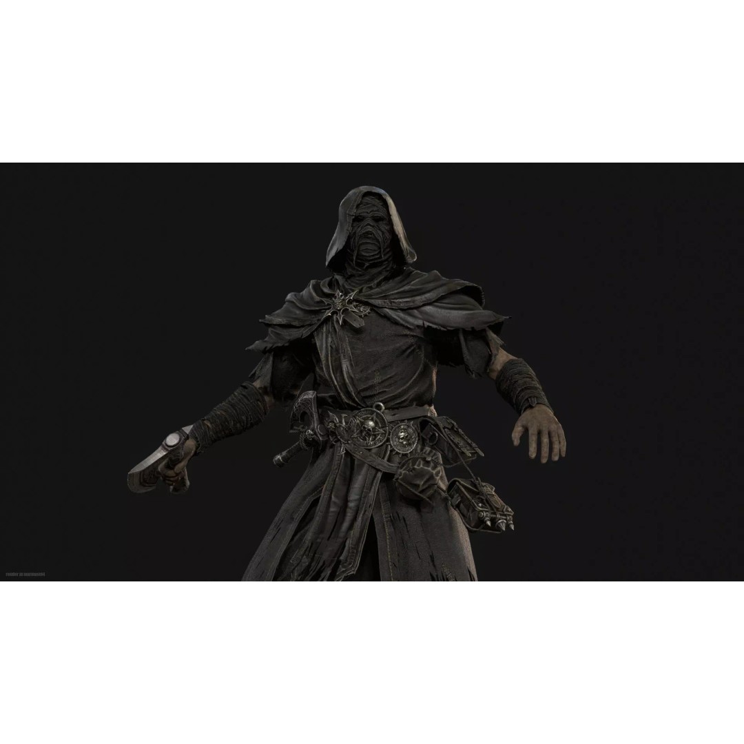 Savage 3D Model – Low Poly Character with Animations, FBX - View 3