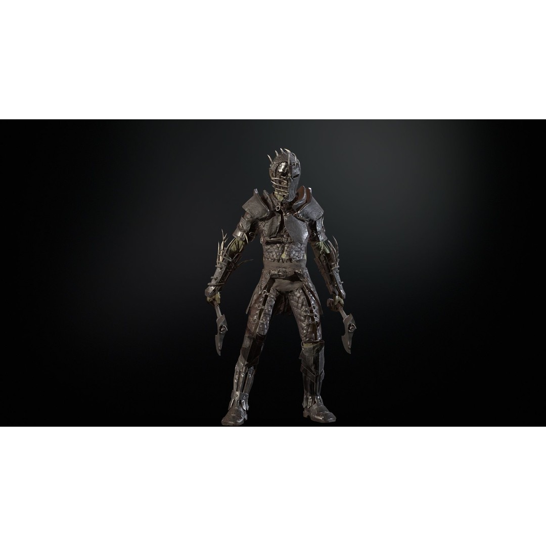 SkinnyOrc 3D Model – Low Poly Character with Animations, FBX - View 18