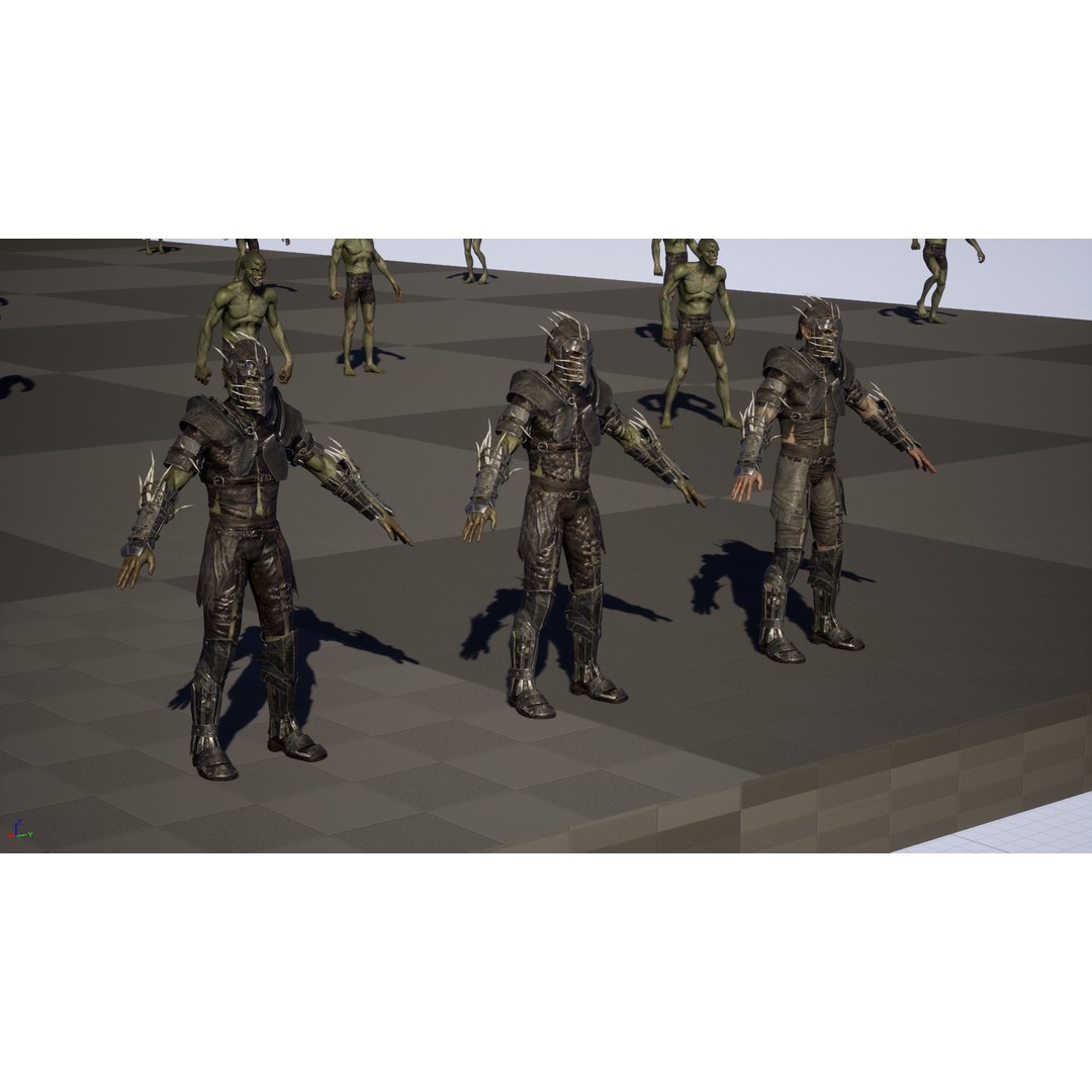 SkinnyOrc 3D Model – Low Poly Character with Animations, FBX - View 20