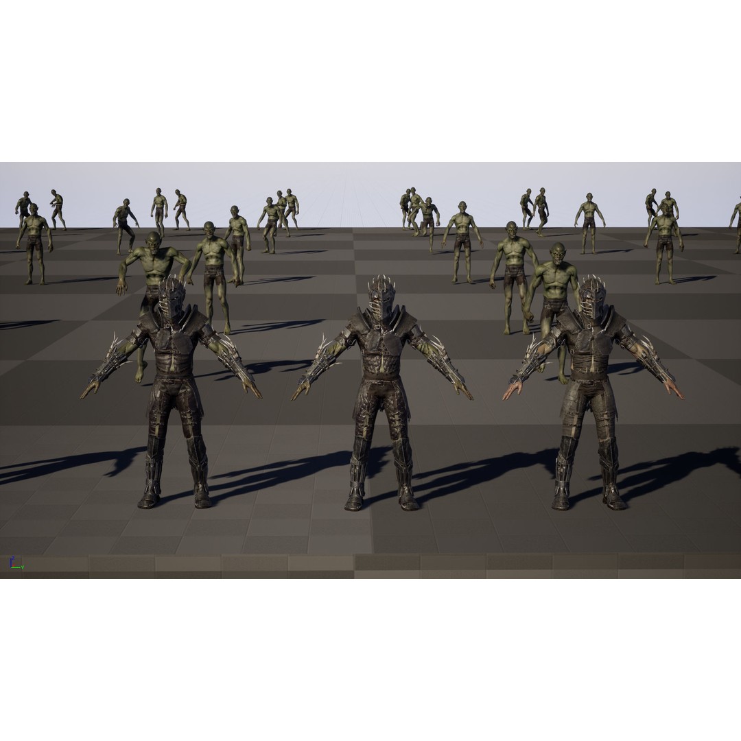 SkinnyOrc 3D Model – Low Poly Character with Animations, FBX - View 23