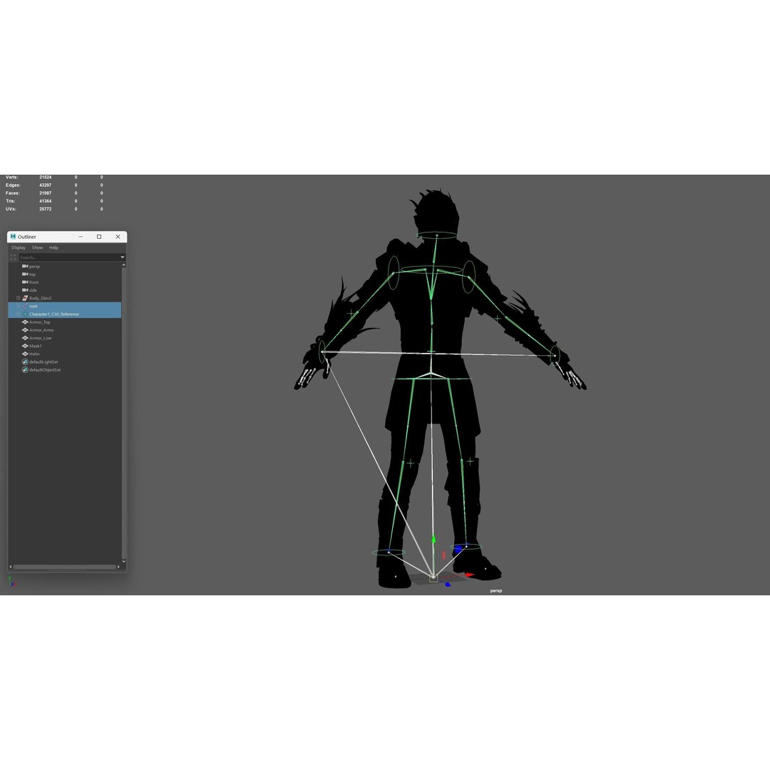 SkinnyOrc 3D Model – Low Poly Character with Animations, FBX - View 27