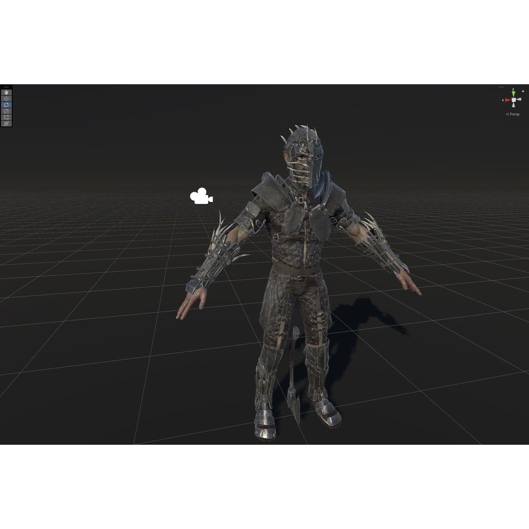 SkinnyOrc 3D Model – Low Poly Character with Animations, FBX - View 28