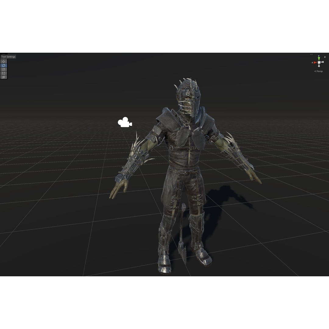 SkinnyOrc 3D Model – Low Poly Character with Animations, FBX - View 29