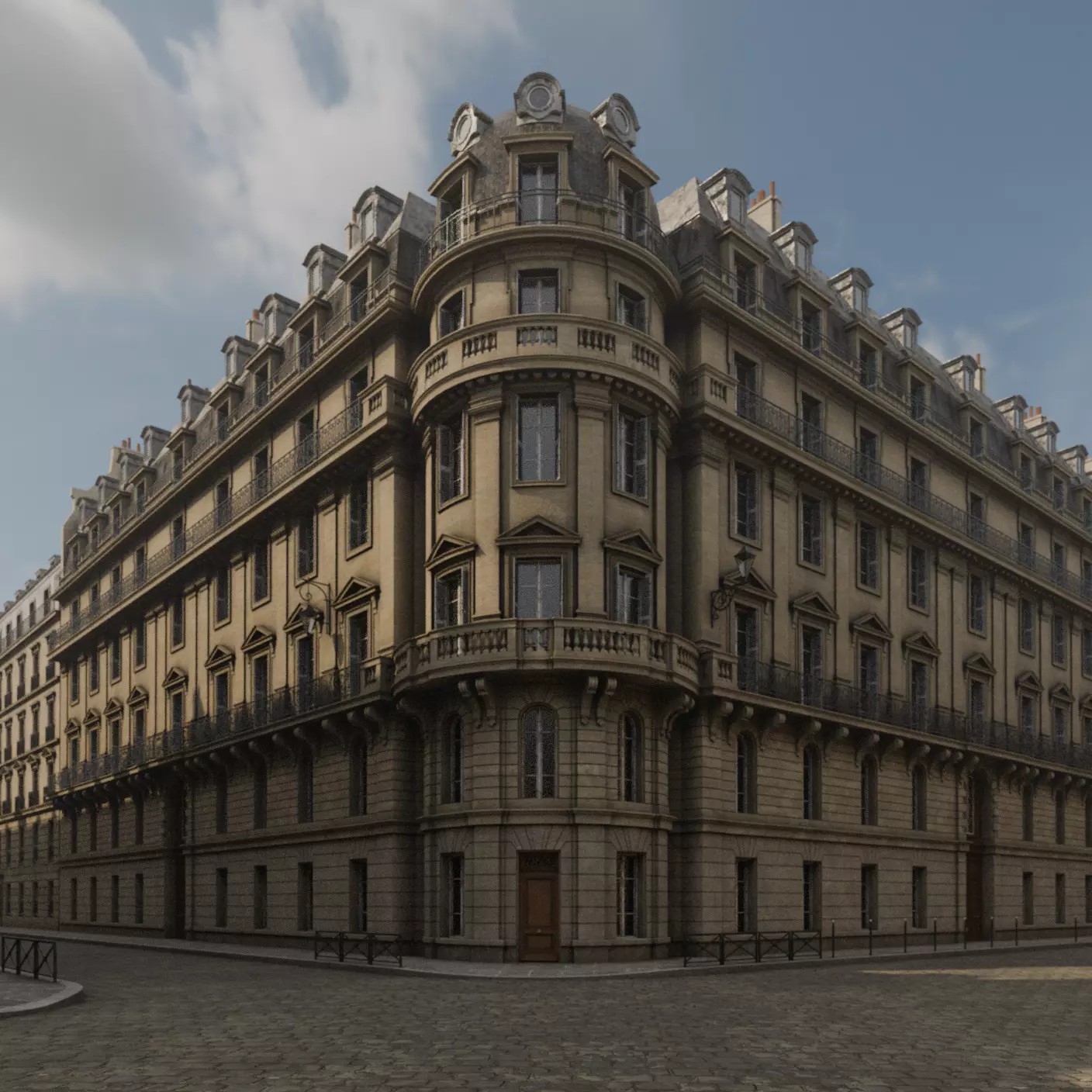 Paris Boulevard - Detailed Architectural 3D Model - View 12