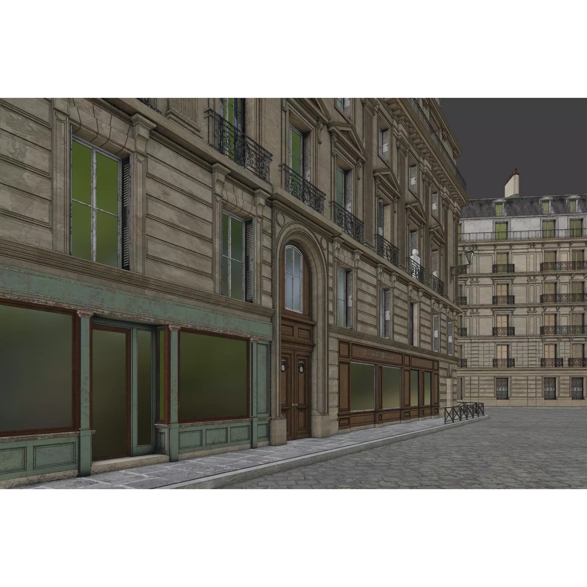 Paris Boulevard - Detailed Architectural 3D Model - View 139