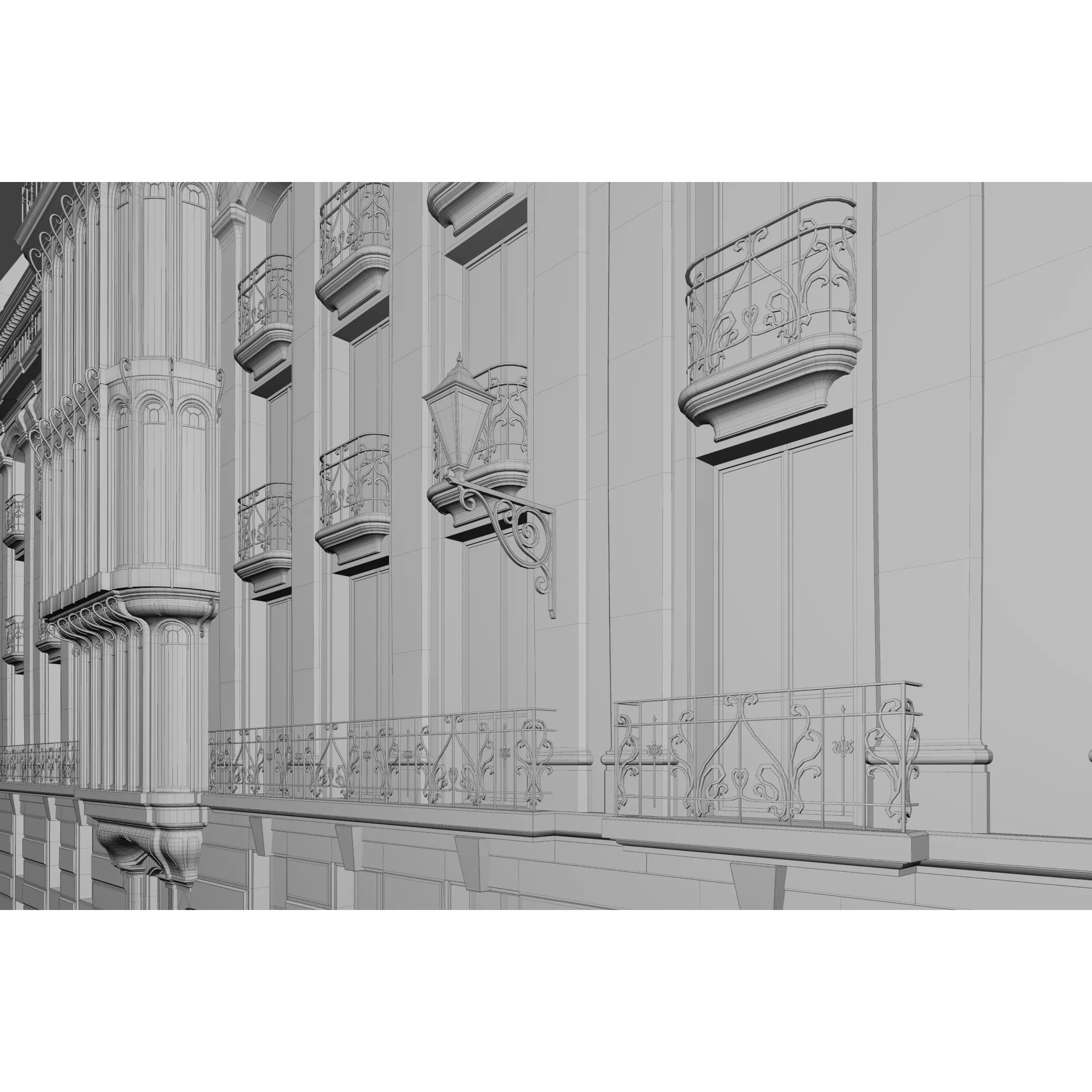 Paris Boulevard - Detailed Architectural 3D Model - View 148