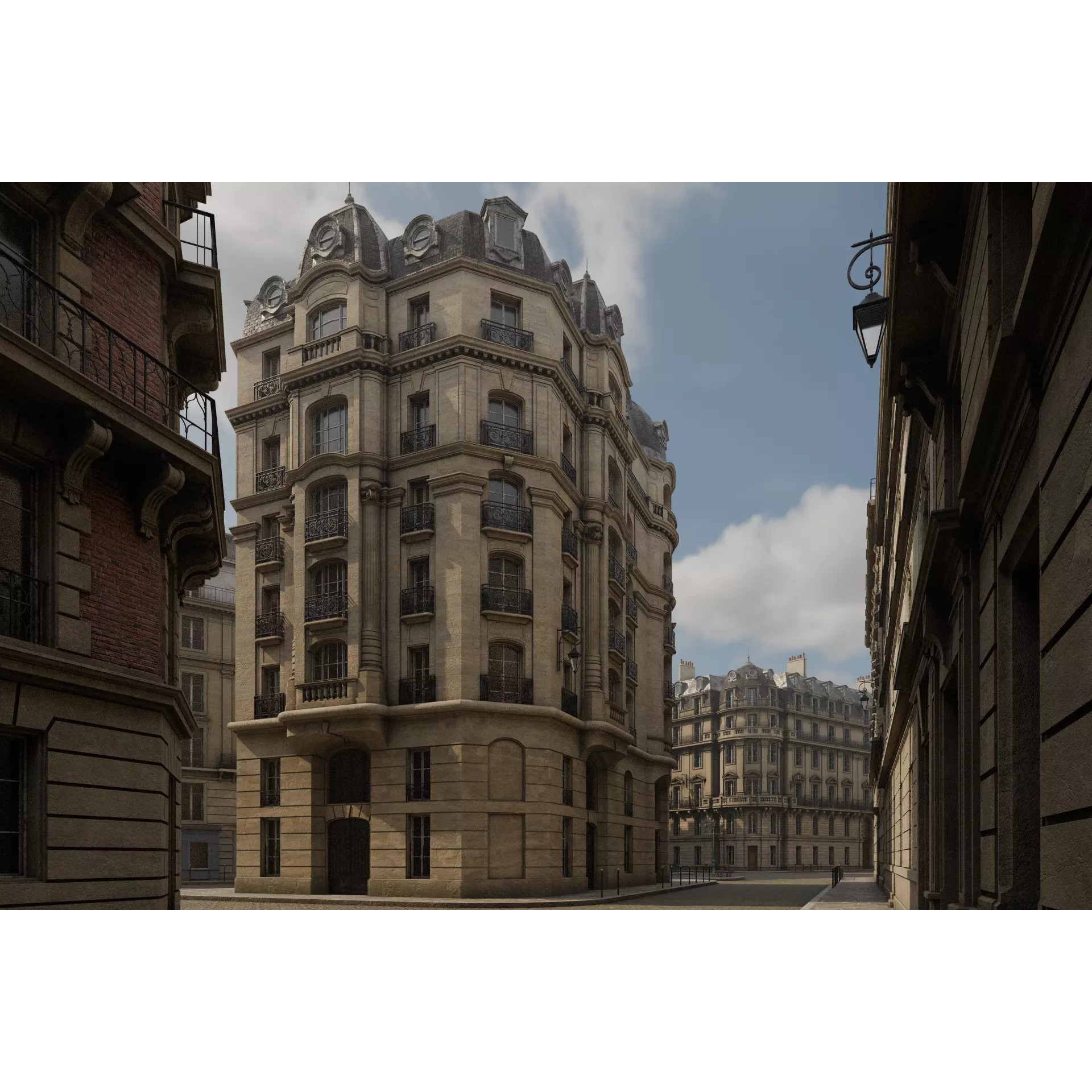 Paris Boulevard - Detailed Architectural 3D Model - View 17