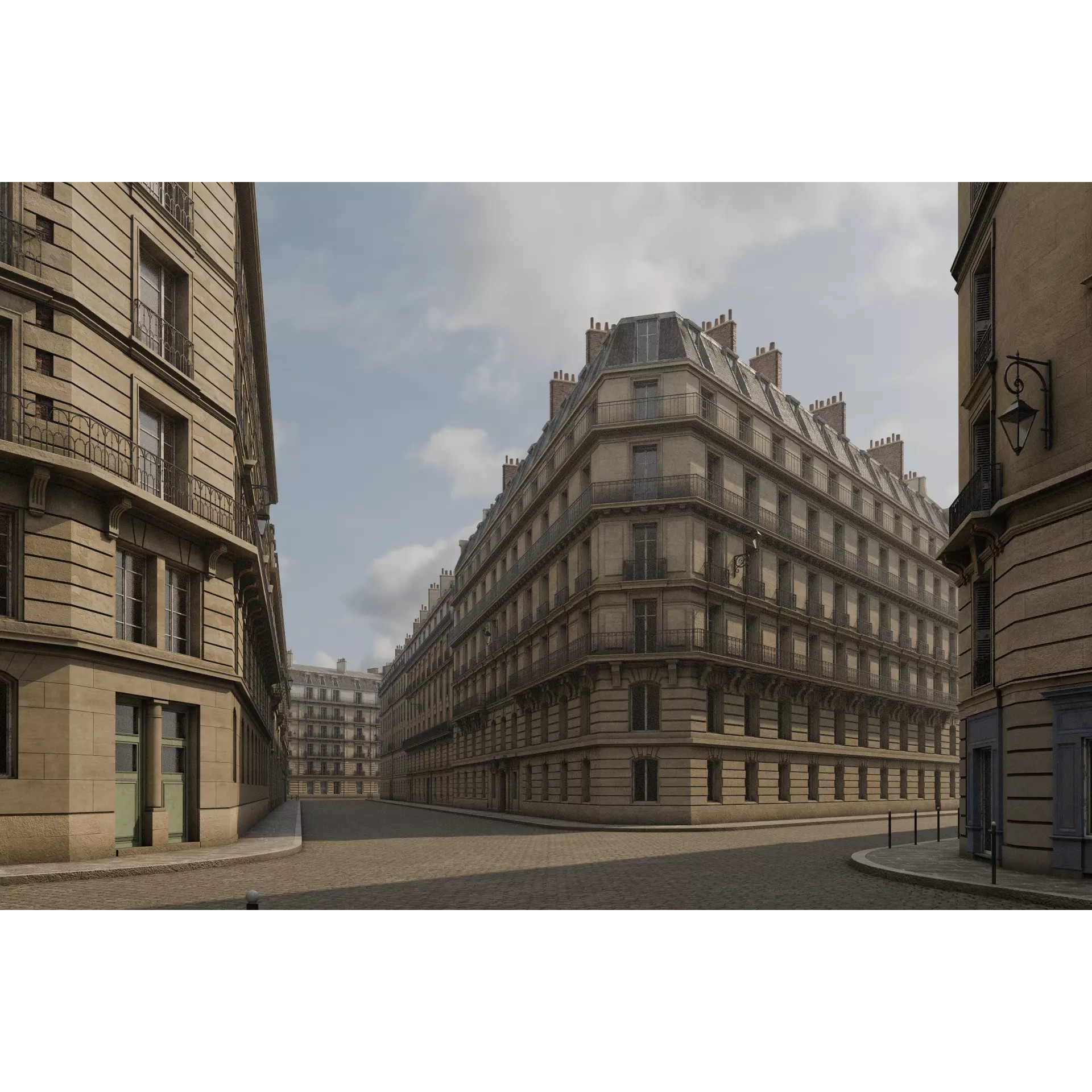 Paris Boulevard - Detailed Architectural 3D Model - View 18