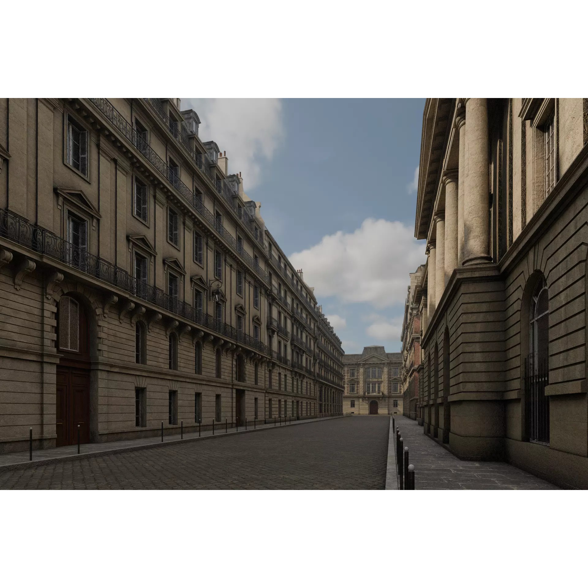 Paris Boulevard - Detailed Architectural 3D Model - View 19