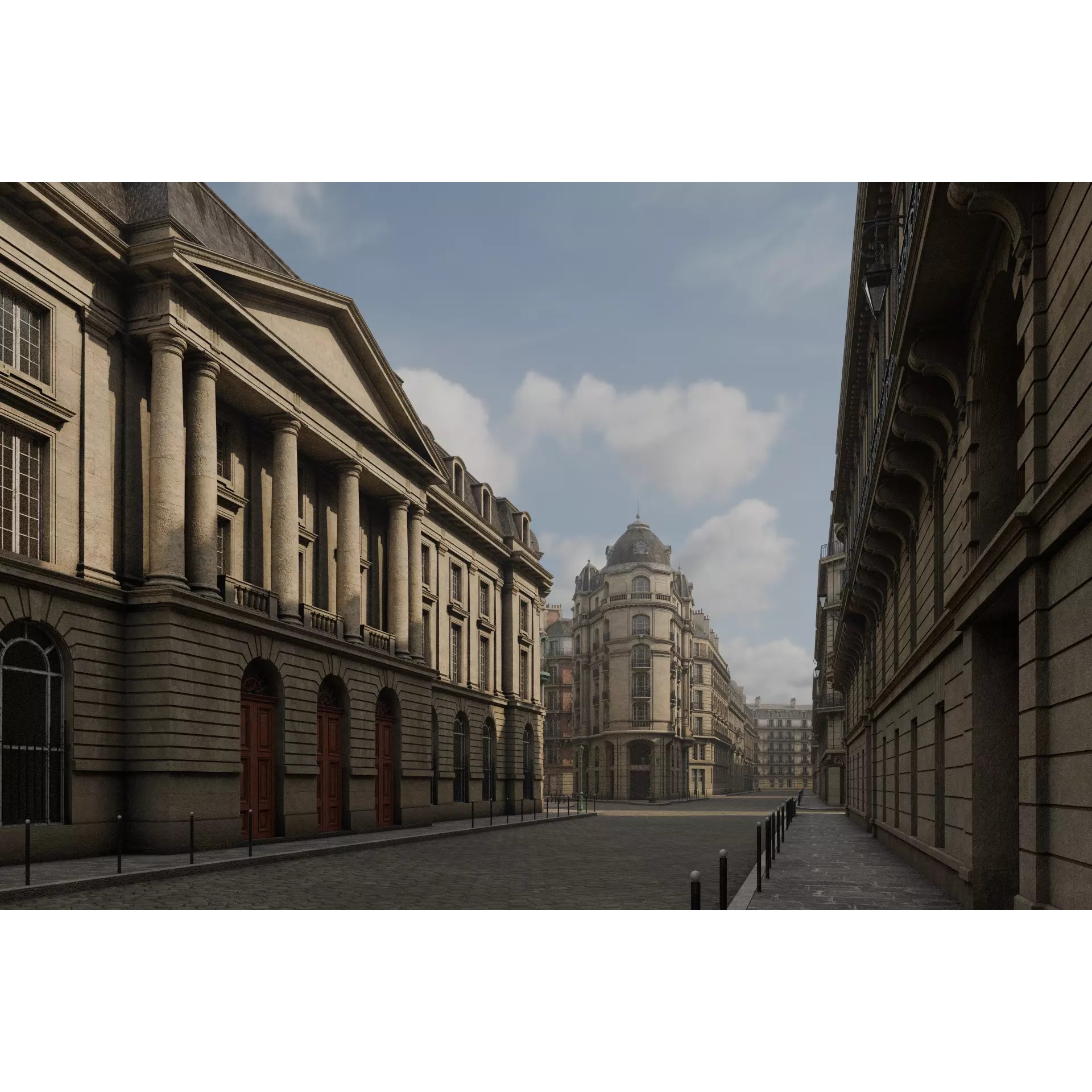 Paris Boulevard - Detailed Architectural 3D Model - View 20