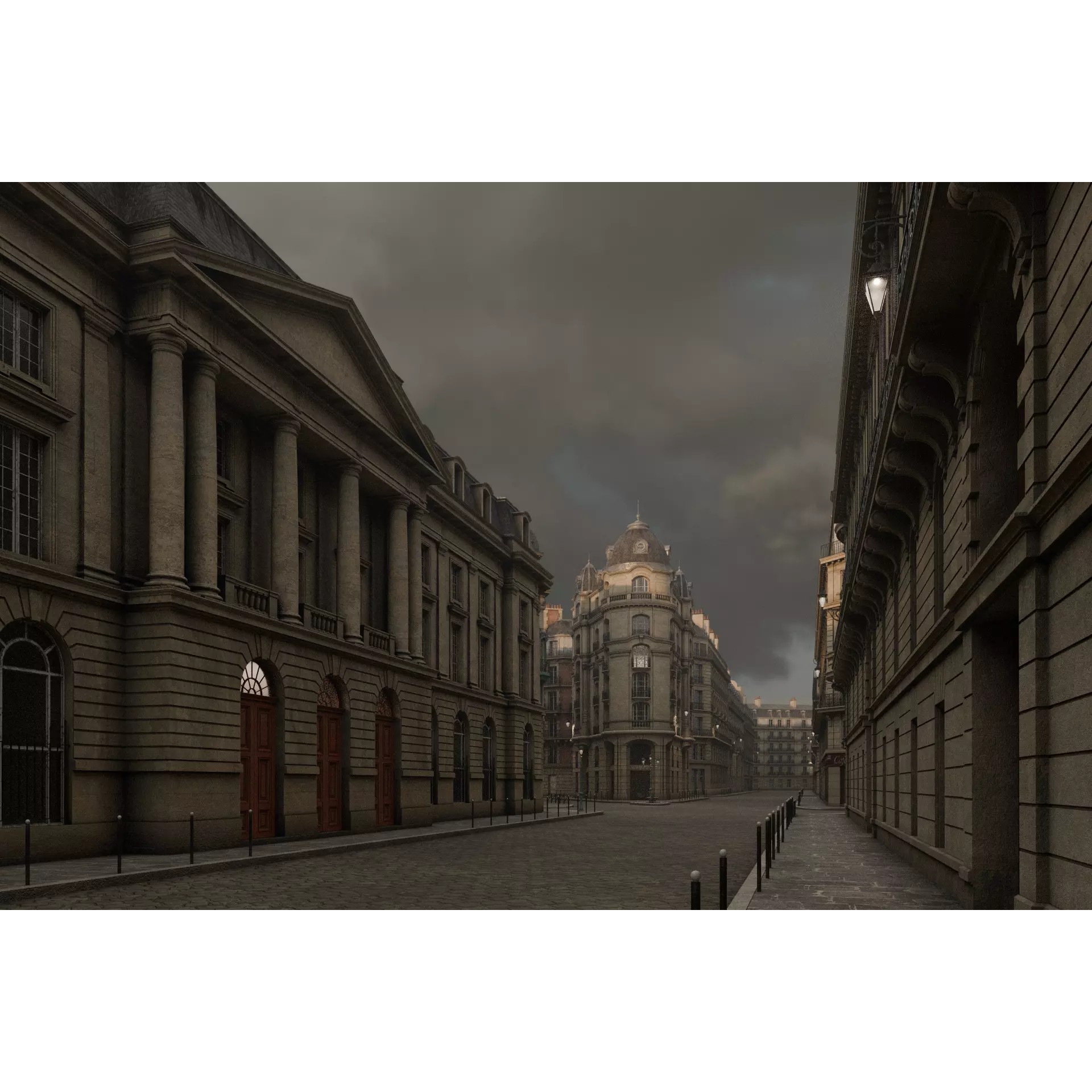 Paris Boulevard - Detailed Architectural 3D Model - View 21