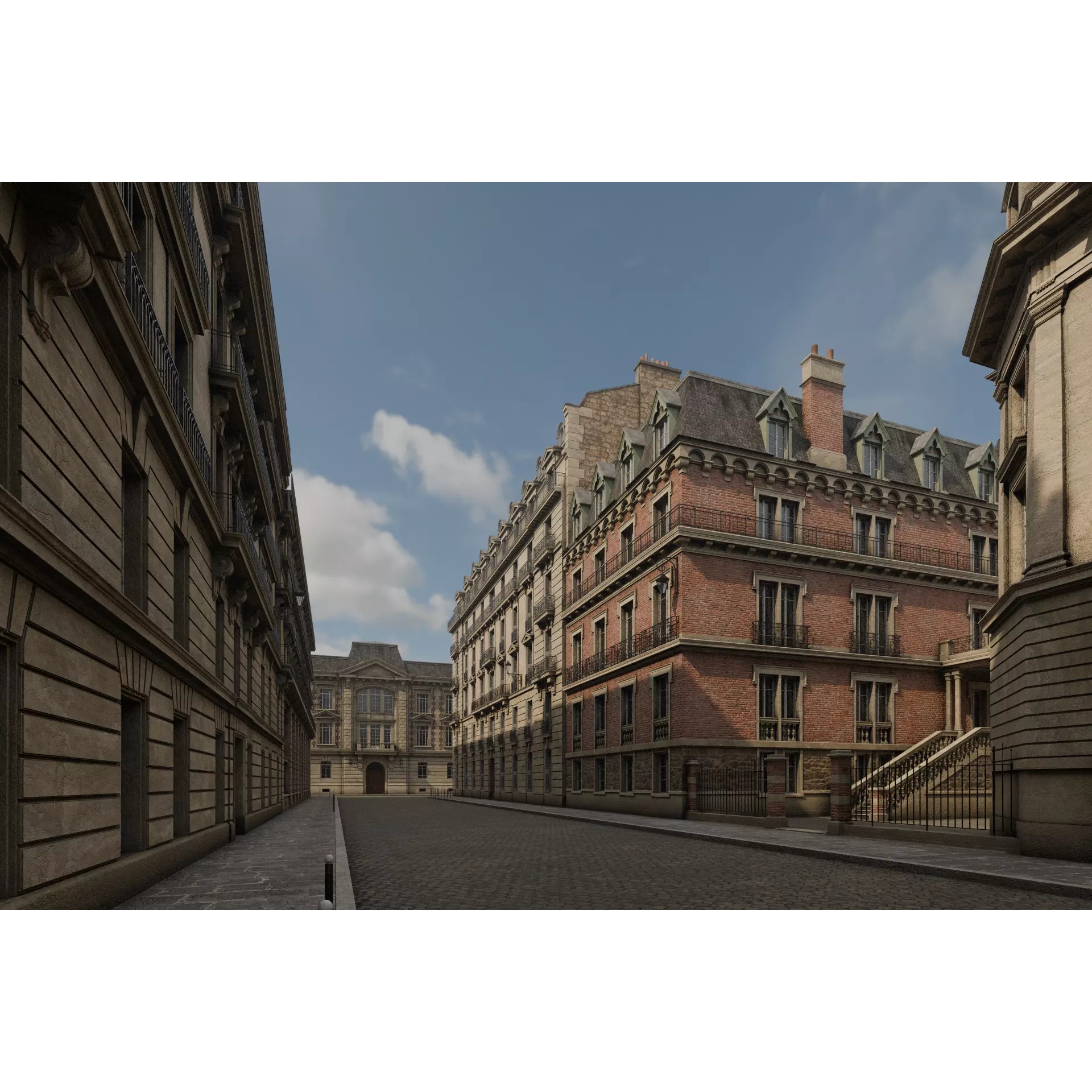 Paris Boulevard - Detailed Architectural 3D Model - View 23